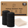 Reusable Microfiber Makeup Remover Pads — 100 Count, Dual-Surface, Machine Washable