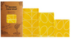 Reusable Beeswax Food Wrap — 3-Piece Set, Natural Seal, Plastic-Free Kitchen
