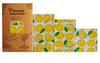 Reusable Beeswax Food Wrap — 3-Piece Set, Natural Seal, Plastic-Free Kitchen