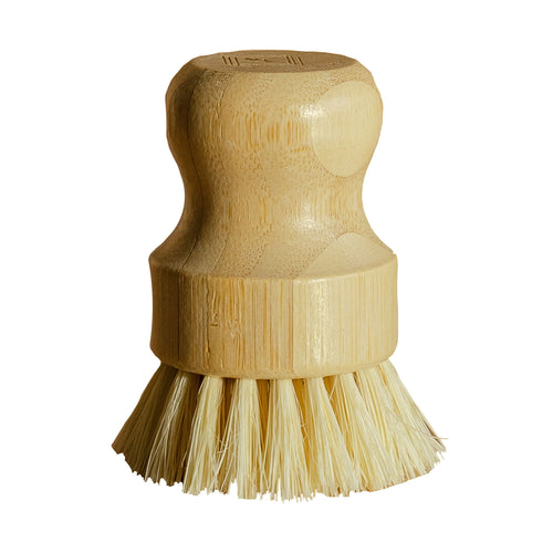 Bamboo Sisal Dish Brush — Natural Bristles, Plastic-Free, Compostable Kitchen Brush
