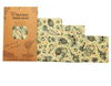 Reusable Beeswax Food Wrap — 3-Piece Set, Natural Seal, Plastic-Free Kitchen