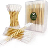 Long Bamboo Cotton Swabs — 200 Count, 6-Inch Double-Sided, Pet Ear Cleaning