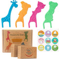 Kids Flossers — 100 Pack Natural BPA-Free Floss Picks, Fluoride-Free