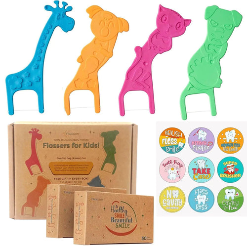 Kids Flossers -100 Pack Natural Floss Picks