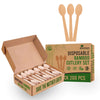 Bamboo Spoons – 200 Pack Disposable Utensils